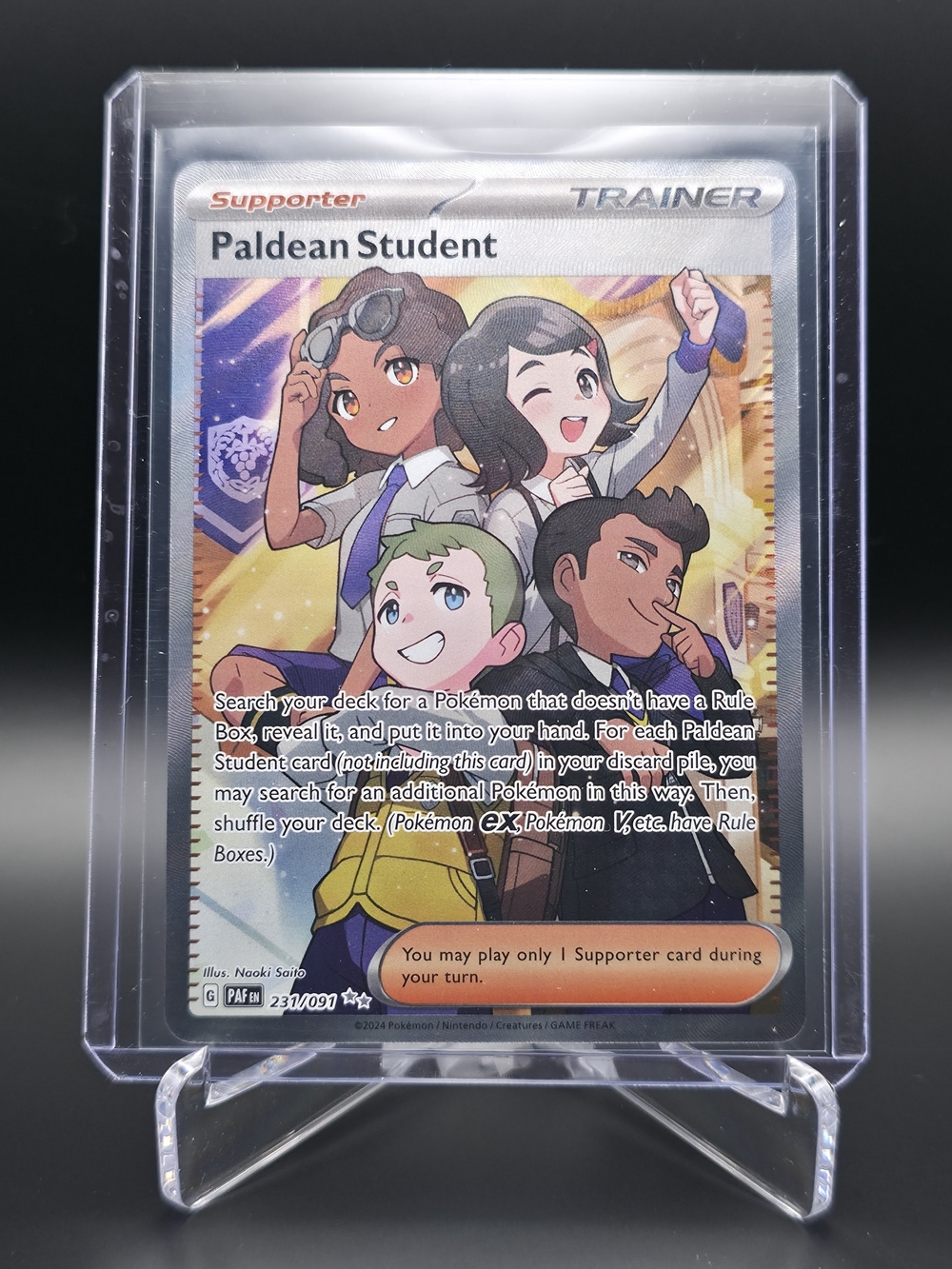Pokémon TCG - Paldean Student - Paldean Fates - Ultra Rare - 231/091
